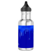 Royal blue-verfdruppelnaamscript waterfles (Rechts)