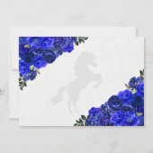 Royal Blue Western Charra Quinceanera Merci (Dos)