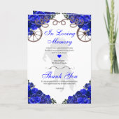 Royal Blue Western Charro Quinceañera Programma (Achterkant)