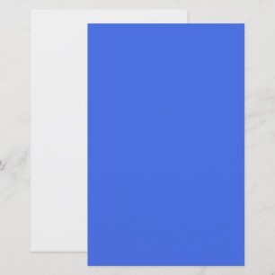 Royal Blue & White Custom Paper Sheet