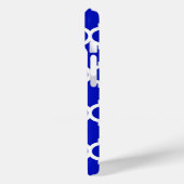 Royal Blue White Moroccan Quatrefoil Pattern #5 Case-Mate iPhone Case (Achterkant / Links)