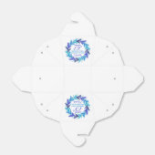 Royal Blue Wreath 75e verjaardagsfeest Bedankdoosjes (Uitgevouwen)