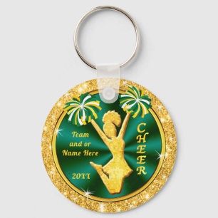 Royal Blue, Yellow Gold Cheap, Cheerleading Favors Sleutelhanger