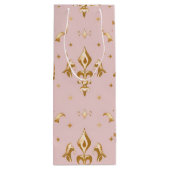 Royal Blush Wine Gift Bag Wijn Cadeautas (Achterkant)