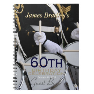 Royal British Band 60th Birthday Guest Book Notitieboek