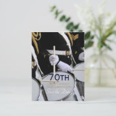 Royal British Band 70e verjaardag Save the Date Aankondigingskaart (Staand voorkant)