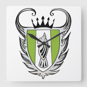 Royal Bull Terrier Vierkante Klok