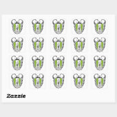 Royal Bull Terrier Vierkante Sticker (Vel)