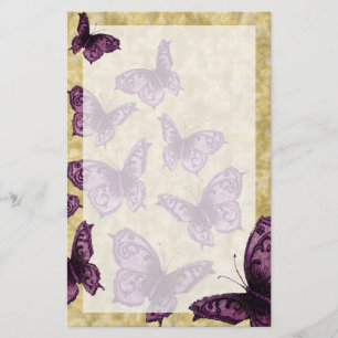 Royal Butterflies (Violet) Briefpapier