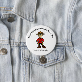 Royal Canadian Mounted Police Day Button