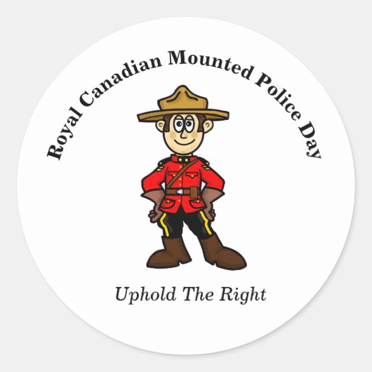 Royal Canadian Mounted Police Day Stickers (Voorkant)