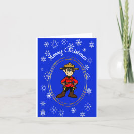 Royal Canadian Mounted Police Kerstkaart Kaart