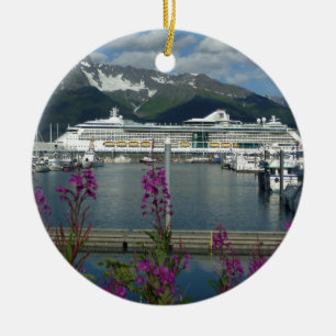 Royal Caribbean in Seward Alaska Keramisch Ornament