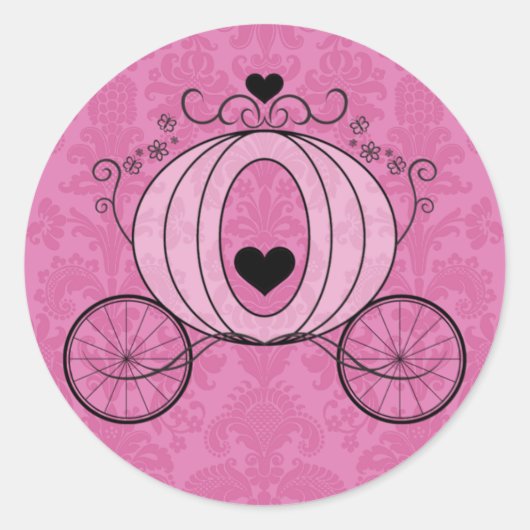 Royal Carriage Envelope Seal Ronde Sticker (Voorkant)