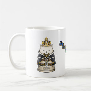 Royal Cat Chess King Piece Koffiemok