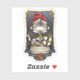 Royal Cat Chess Knight Piece Sticker