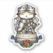Royal Cat Chess Rook stuk Sticker (Voorkant)