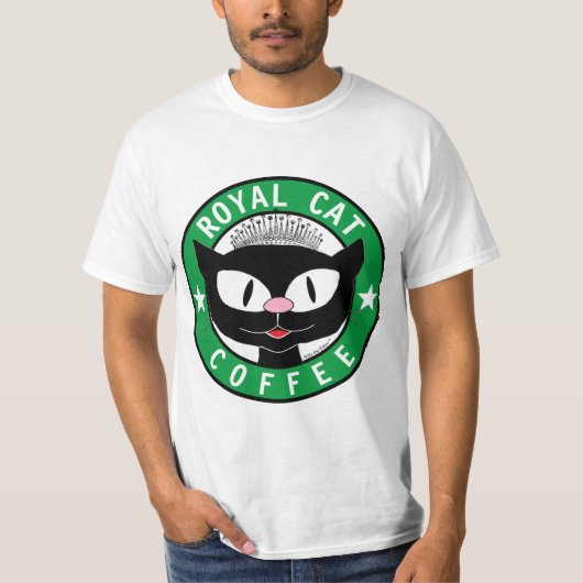 ROYAL CAT COFFEE Black Cat Coffee Logo T-shirt (Voorkant)