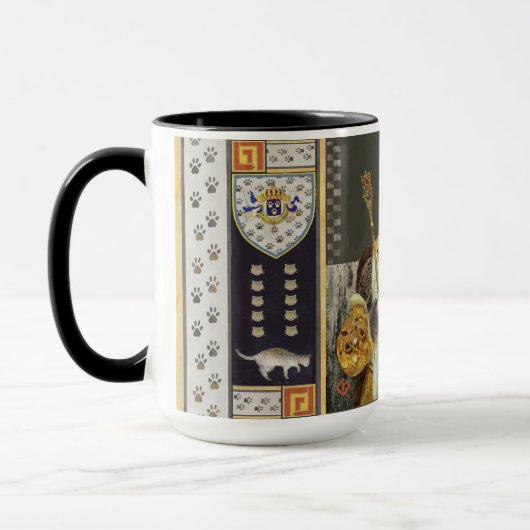 Royal Cat Rules 15 oz Mok — King (Links)