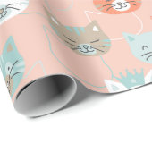 Royal Cats Pattern Cadeaupapier (Rol Hoek)
