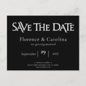 Royal Chic Black Sla de datum op Briefkaart (Voorkant)