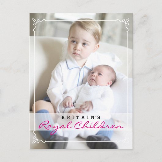 Royal Children - George & Charlotte Briefkaart (Voorkant)