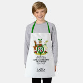 Royal Christmas Treat Baker Custom Kinder Schort (Gedragen)