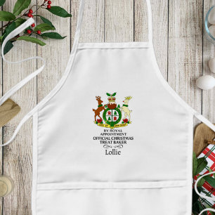 Royal Christmas Treat Baker Custom Kinder Schort