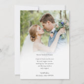 Royal Classic Gold Mariage Carte de remerciements  (Dos)