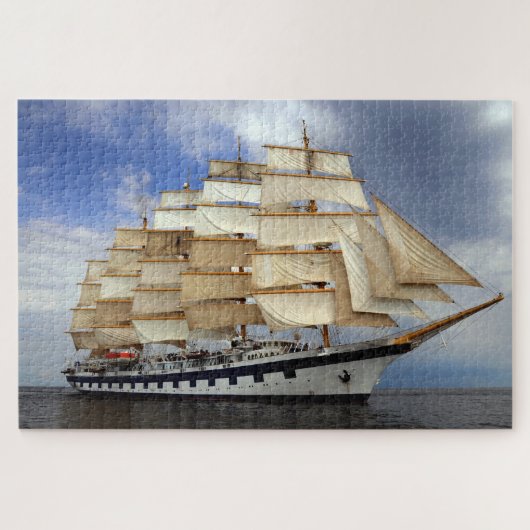 Royal Clipper Five, volledig geregigreerd all-schi Legpuzzel (Horizontaal)