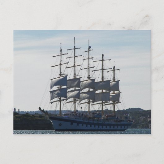 Royal Clipper Sous Voile Carte Postale (Devant)