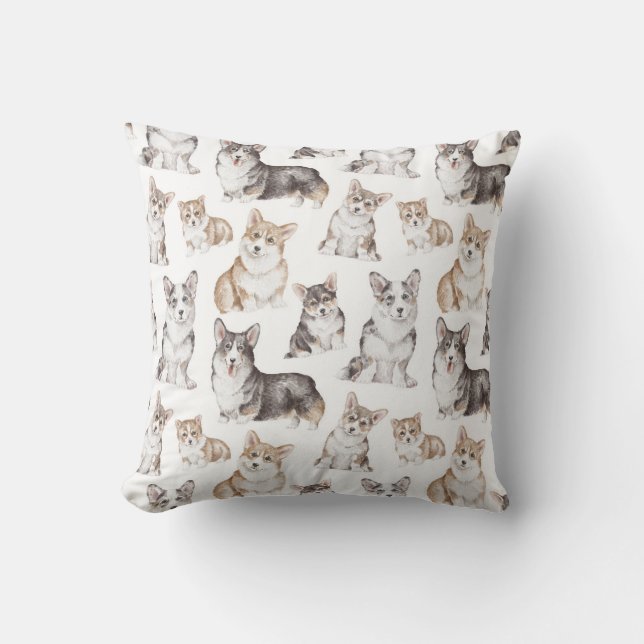 Royal Corgi Design Pillow Kussen (Voorkant)