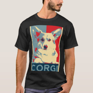 Royal Corgi Dog Artwork voor Corgi Royal Queen Eli T-shirt