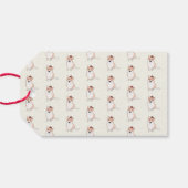 Royal corgi gift label cadeaulabel (Achterkant Horizontaal)