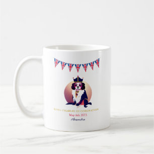 Royal Coronation King Charles Dog - Aangepaste tek Koffiemok