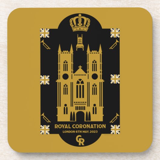 Royal Coronation Westminster Abbey Bier Onderzetter (Voorkant)