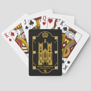 Royal Coronation Westminster Abbey London Pokerkaarten
