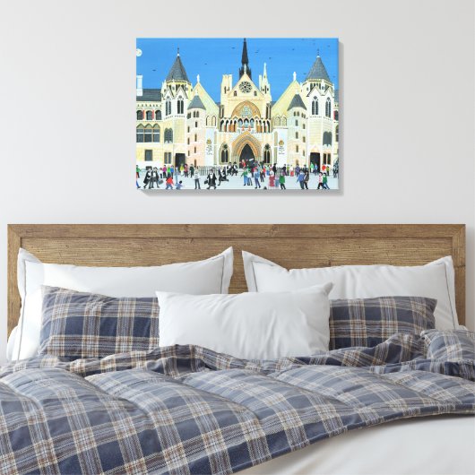 Royal Courts of Justice London 1994 Canvas Afdruk (Insitu (Slaapkamer))
