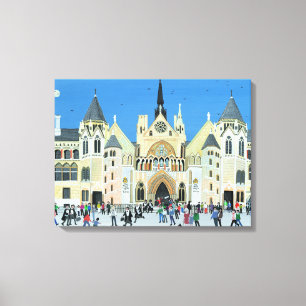 Royal Courts of Justice London 1994 Canvas Afdruk