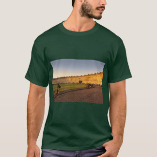 Royal Crescent Bath badend in honingkleurig goud T-shirt