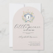 Royal Crest Little Prince Baby shower Kaart (Voorkant)
