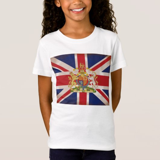 Royal Crest op Union Jack. T-shirt (Voorkant)