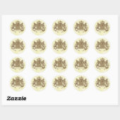Royal Crest Ronde Sticker (Vel)