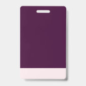 Royal Crimson QR code Employee Name Badge (Achterkant)