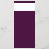 Royal Crimson Typografie Bruiloft Menu Kaart (Achterkant)