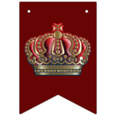 Royal Cross Crown - Gold Blue Red Vlaggetjes (Derde vlag)