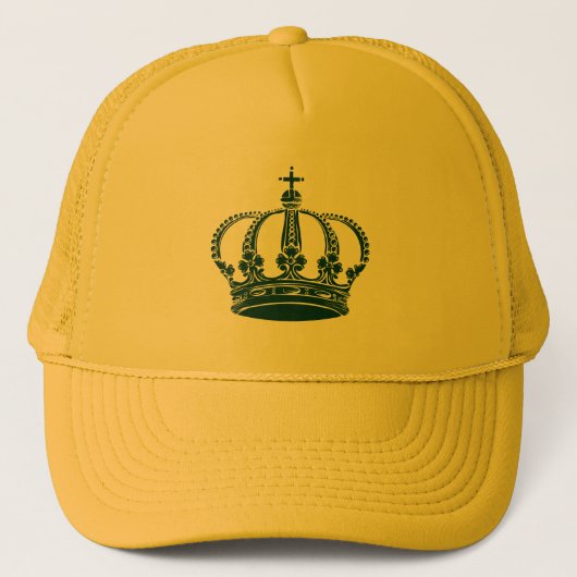 Royal Crown 02 - Donkergroen Trucker Pet (Voorkant)