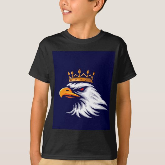 Royal Crown Eagle Boys Graphic T-Shirt (Voorkant)