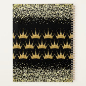 Royal Crown Gold Glitter Design Planner (Achterkant)