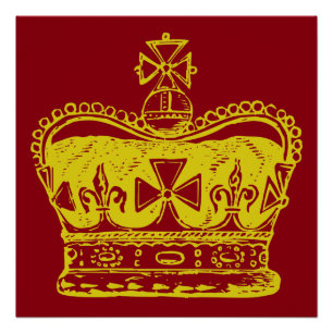 Royal Crown Graphic Perfect Poster